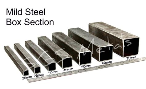 100 mm mild steel box section|steel box section sizes chart.